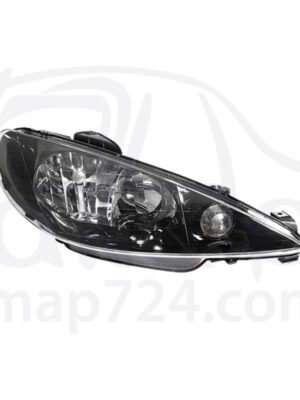 چراغ جلو 206 دودی (PC) سمت راست برند فراز MAP000482